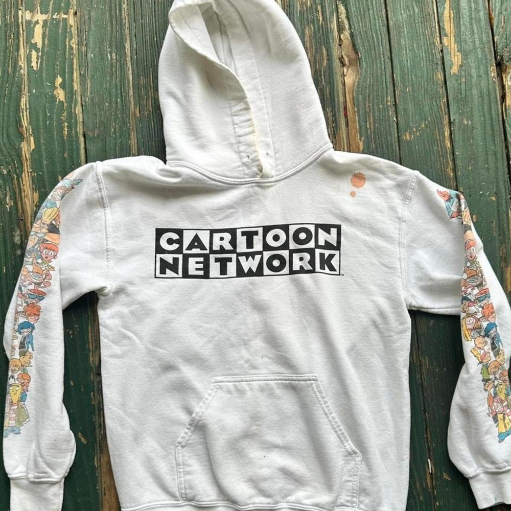 Cartoon‎ Network white hoodie with colorful graphics